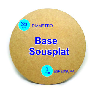 Sousplat 35cm MDF-kit C/ 10 Unidades Decorações de Mesas